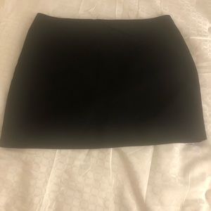Black mini skirt